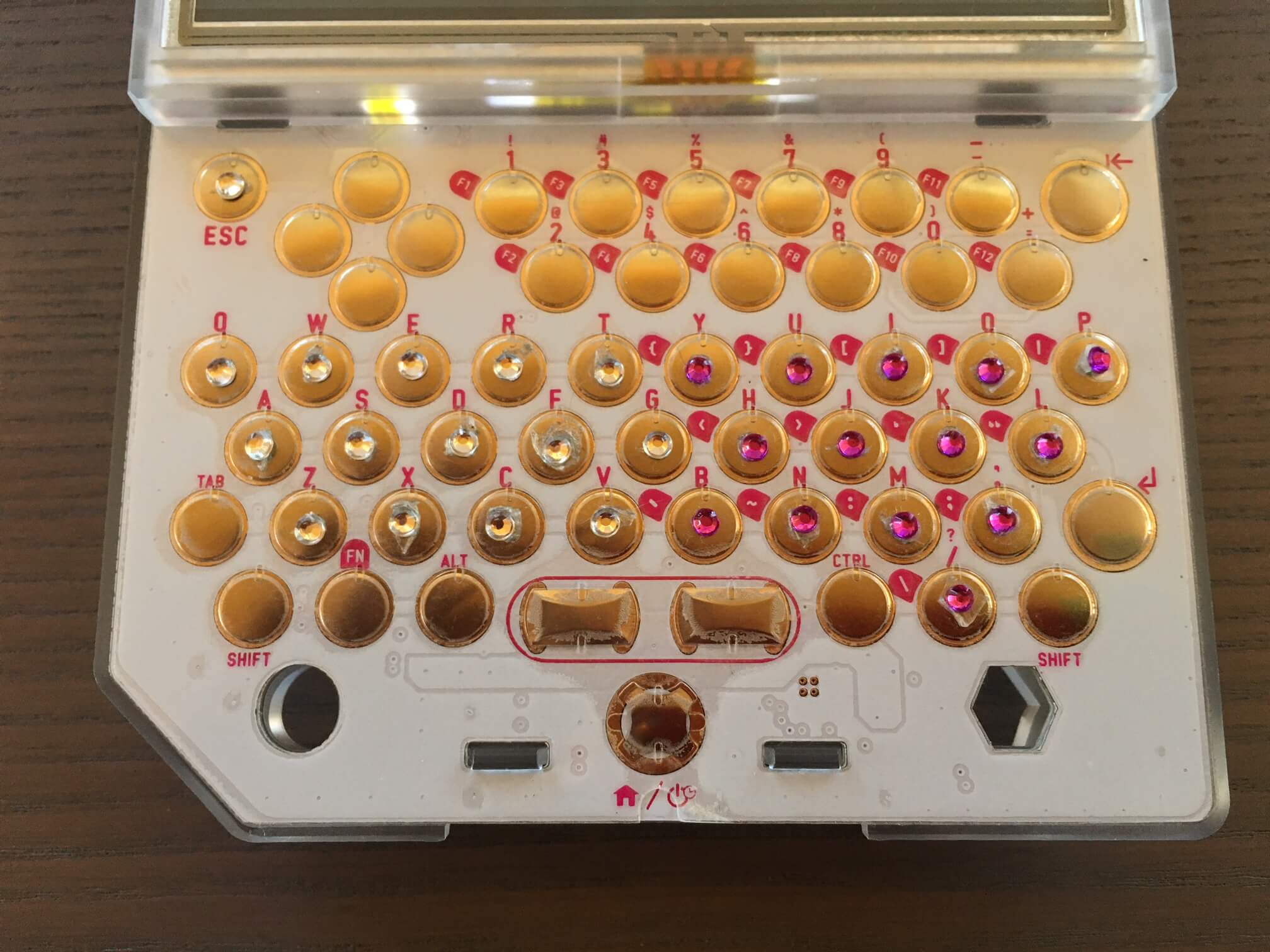 Bedazzled PocketCHIP keyboard