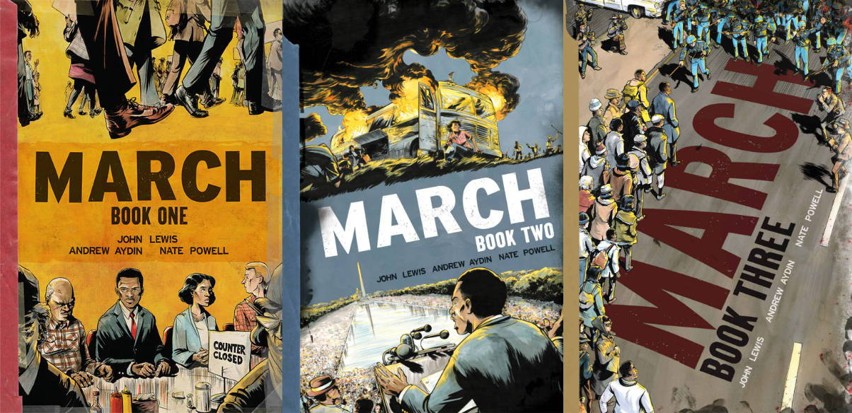 Books 1 thru 3 of March by Rep. John Lewis