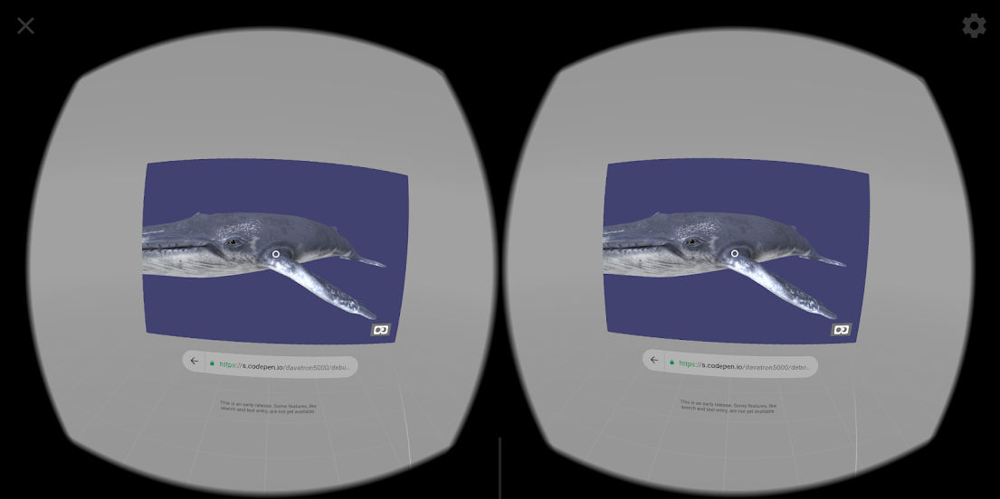 Agile Zen Whale in WebVR