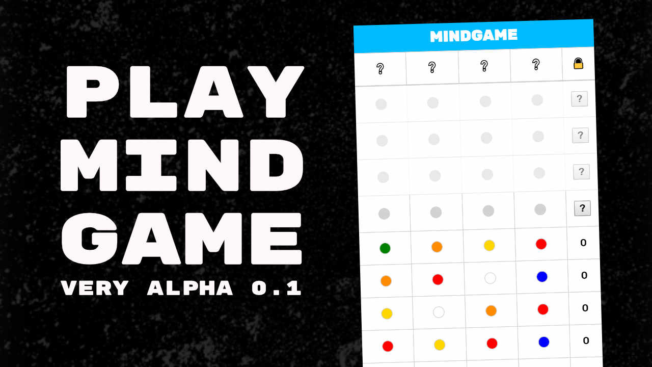 Play Mind Game Very Alpha 0.1